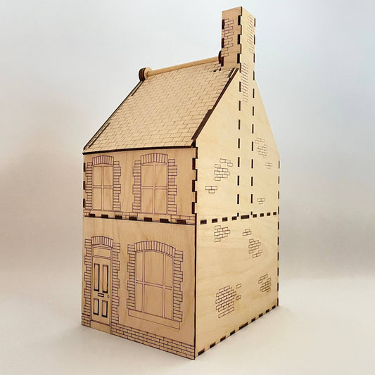 19th Century Terraced House - Flat Pack Model Kit By Curious Rabbit ® - Curious Rabbit